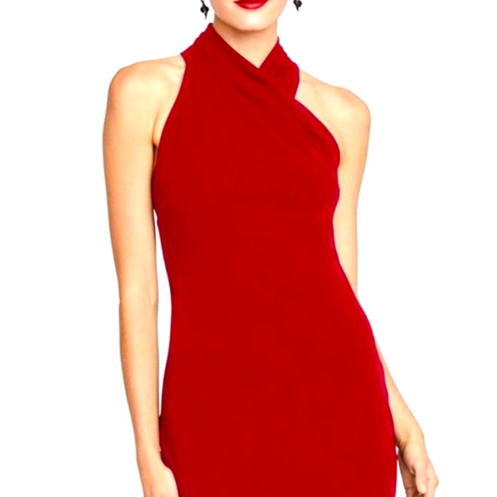NWOT Rachel Roy Halter Dress, XXL in Rio Red (fits like a 14).